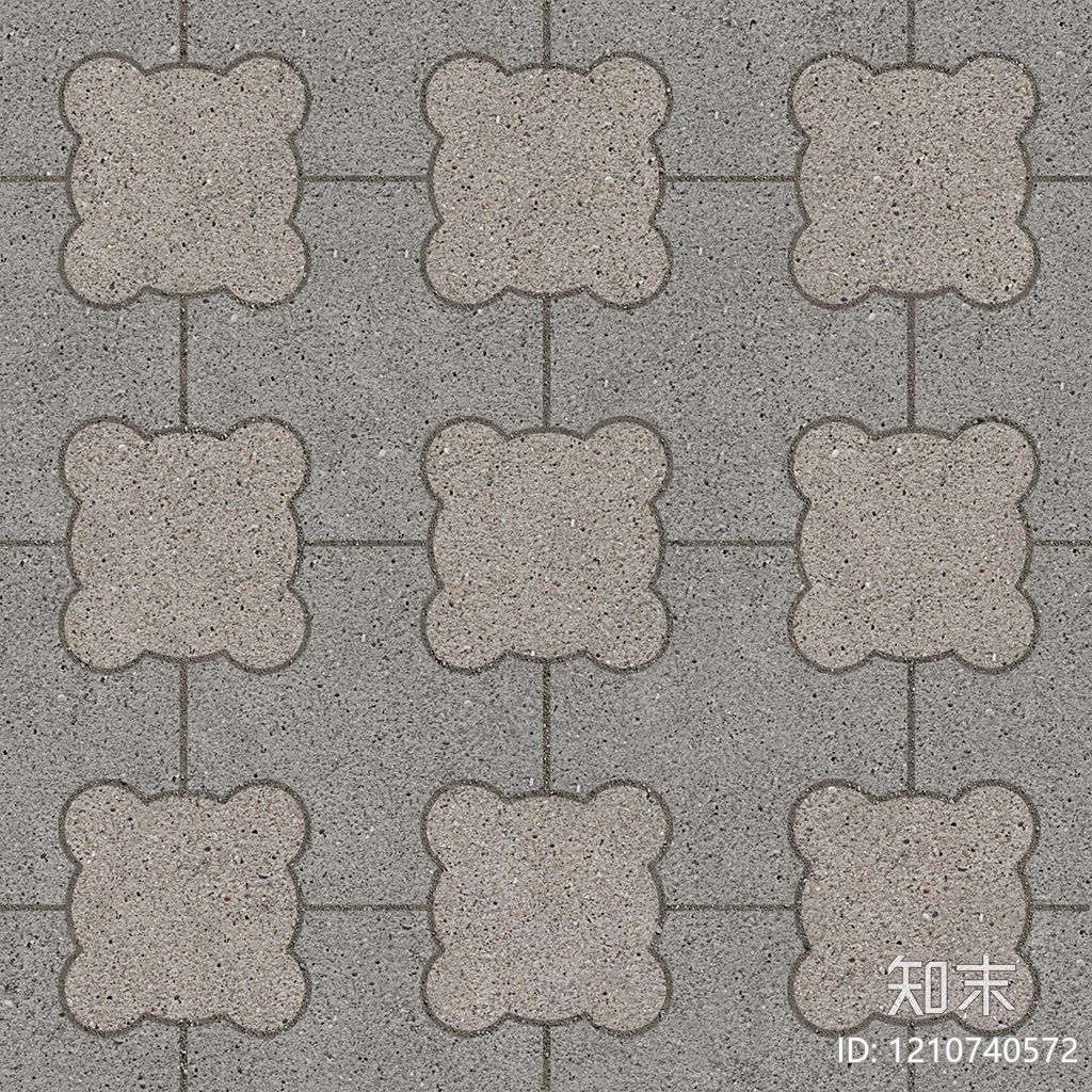 现代透水砖贴图下载【ID:1210740572】