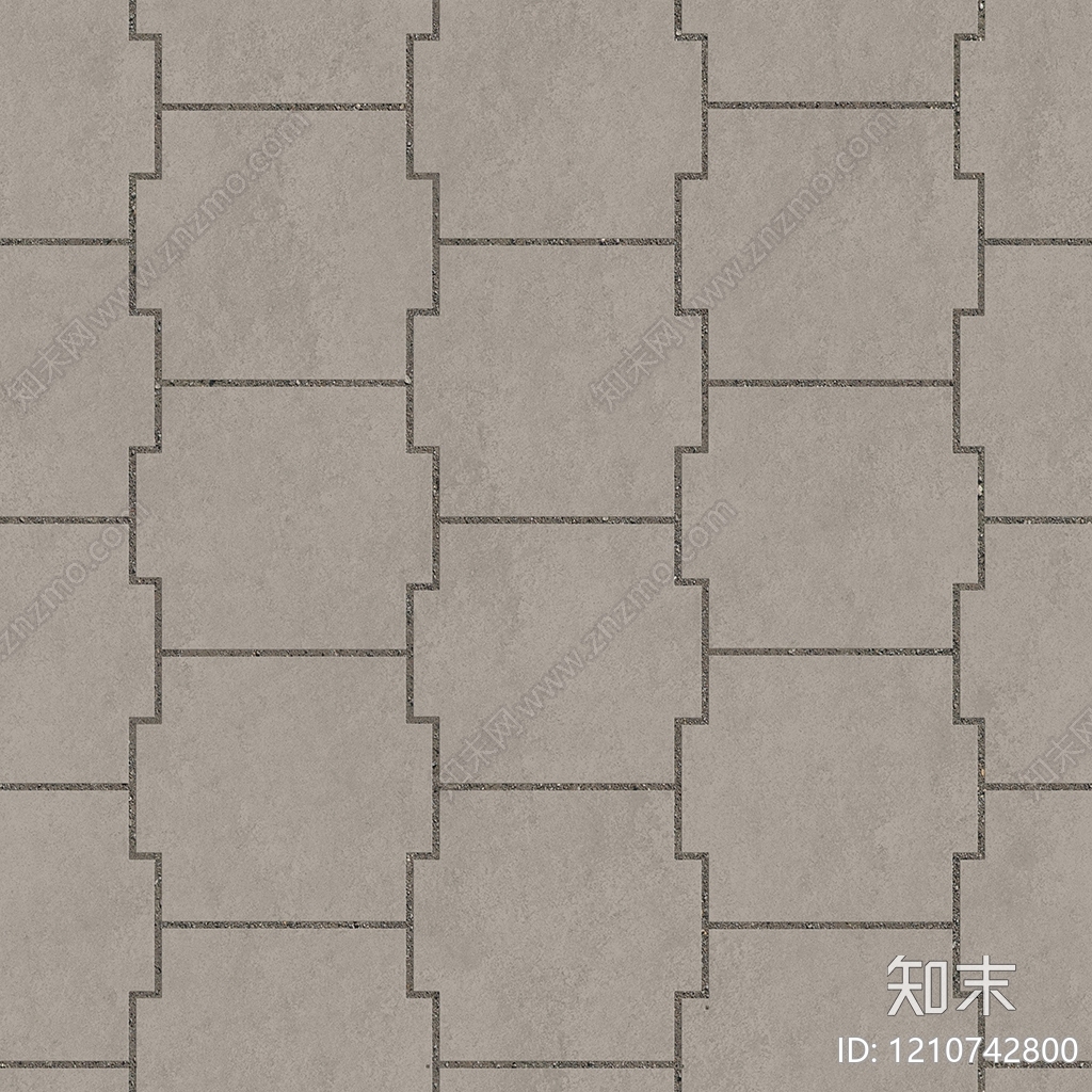 现代透水砖贴图下载【ID:1210742800】