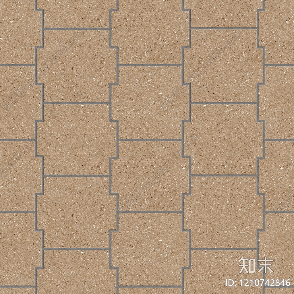 现代透水砖贴图下载【ID:1210742846】