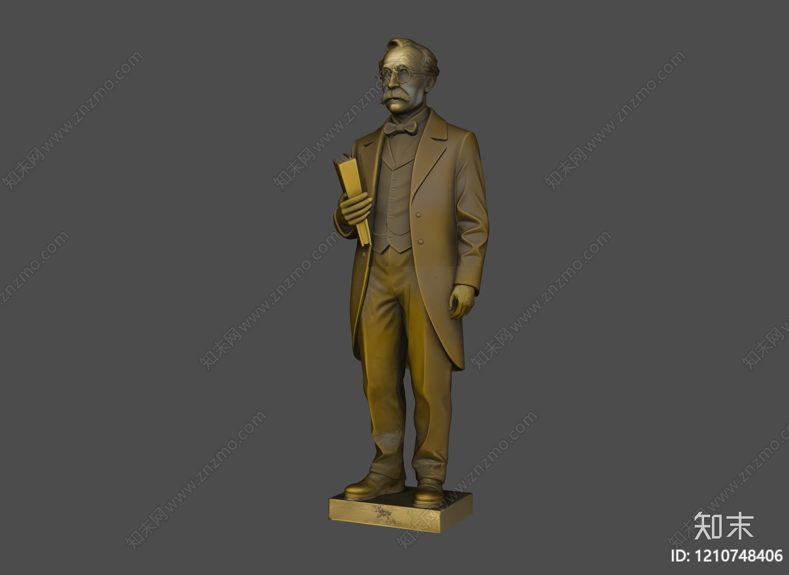 复古雕塑摆件3D模型下载【ID:1210748406】