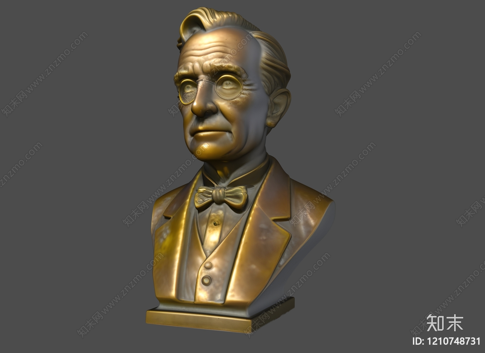 复古雕塑摆件3D模型下载【ID:1210748731】