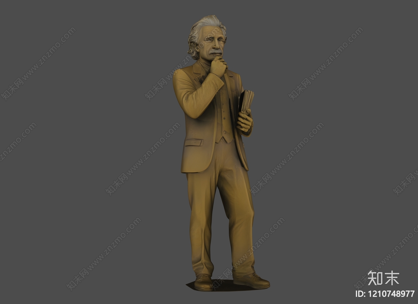 写实雕塑风男人3D模型下载【ID:1210748977】