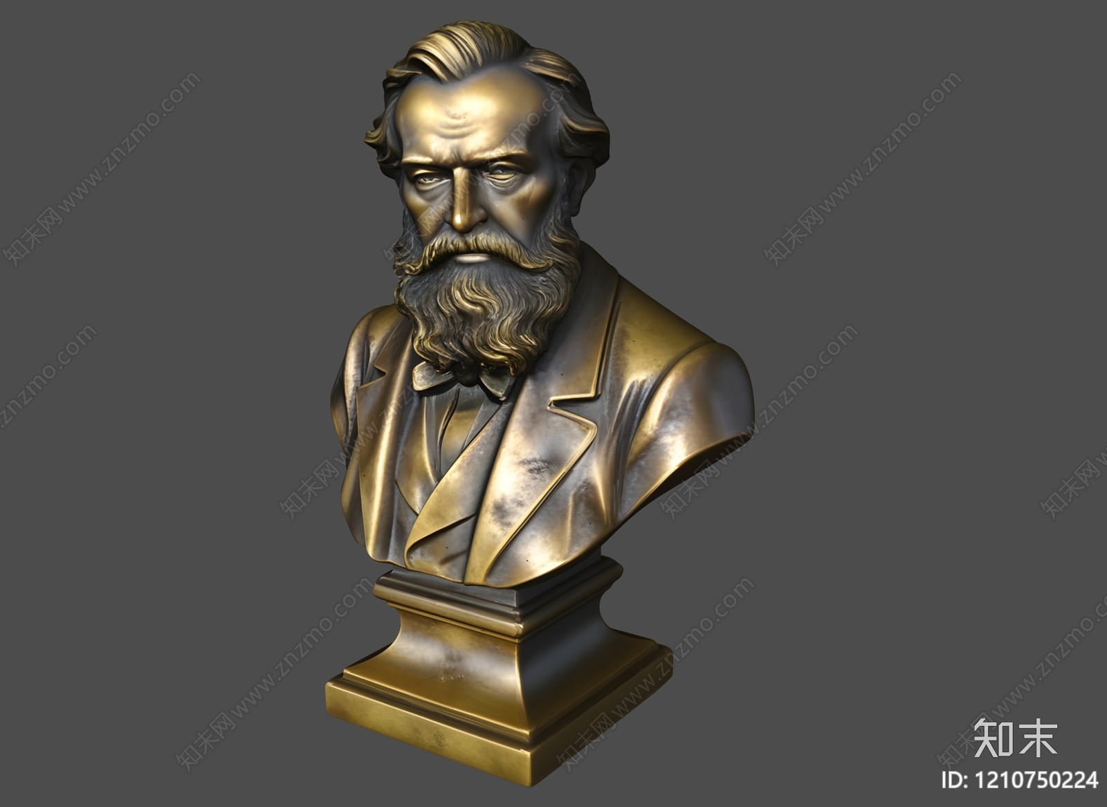 复古雕塑摆件3D模型下载【ID:1210750224】