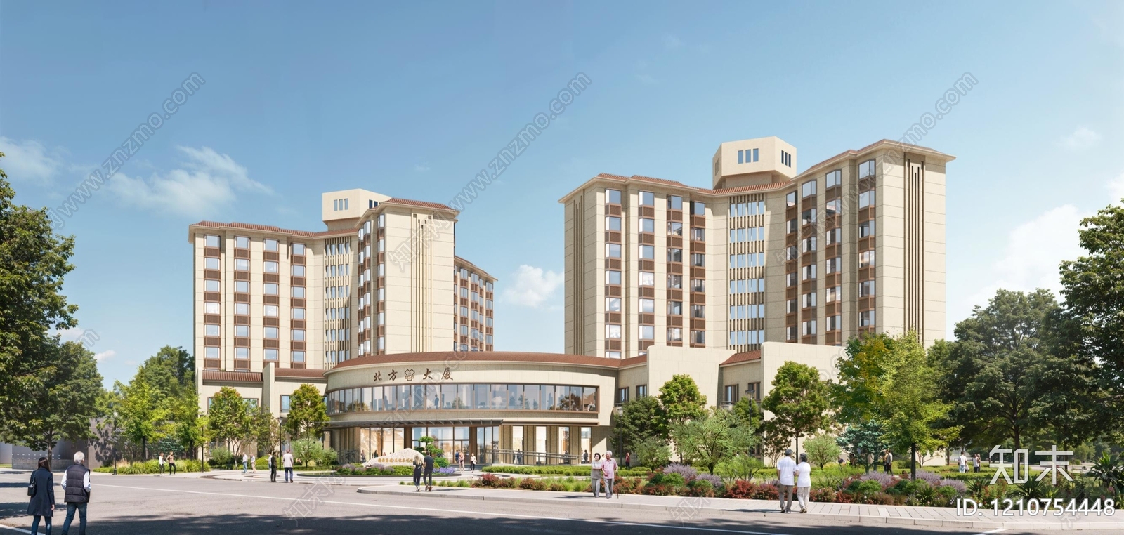 现代养老院建筑下载【ID:1210754448】