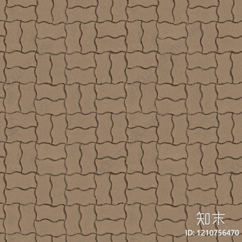 现代透水砖贴图下载【ID:1210756470】