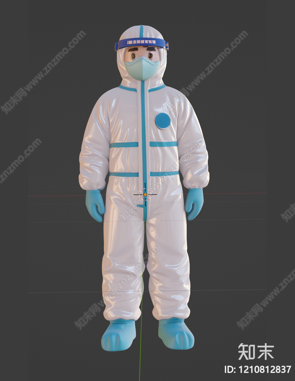 卡通写实风虚拟人物3D模型下载【ID:1210812837】