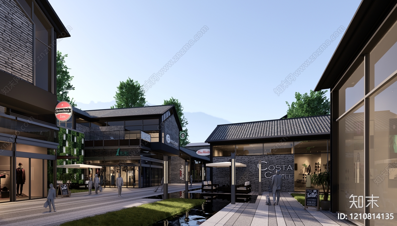 现代新中式其他公共建筑SU模型下载【ID:1210814135】