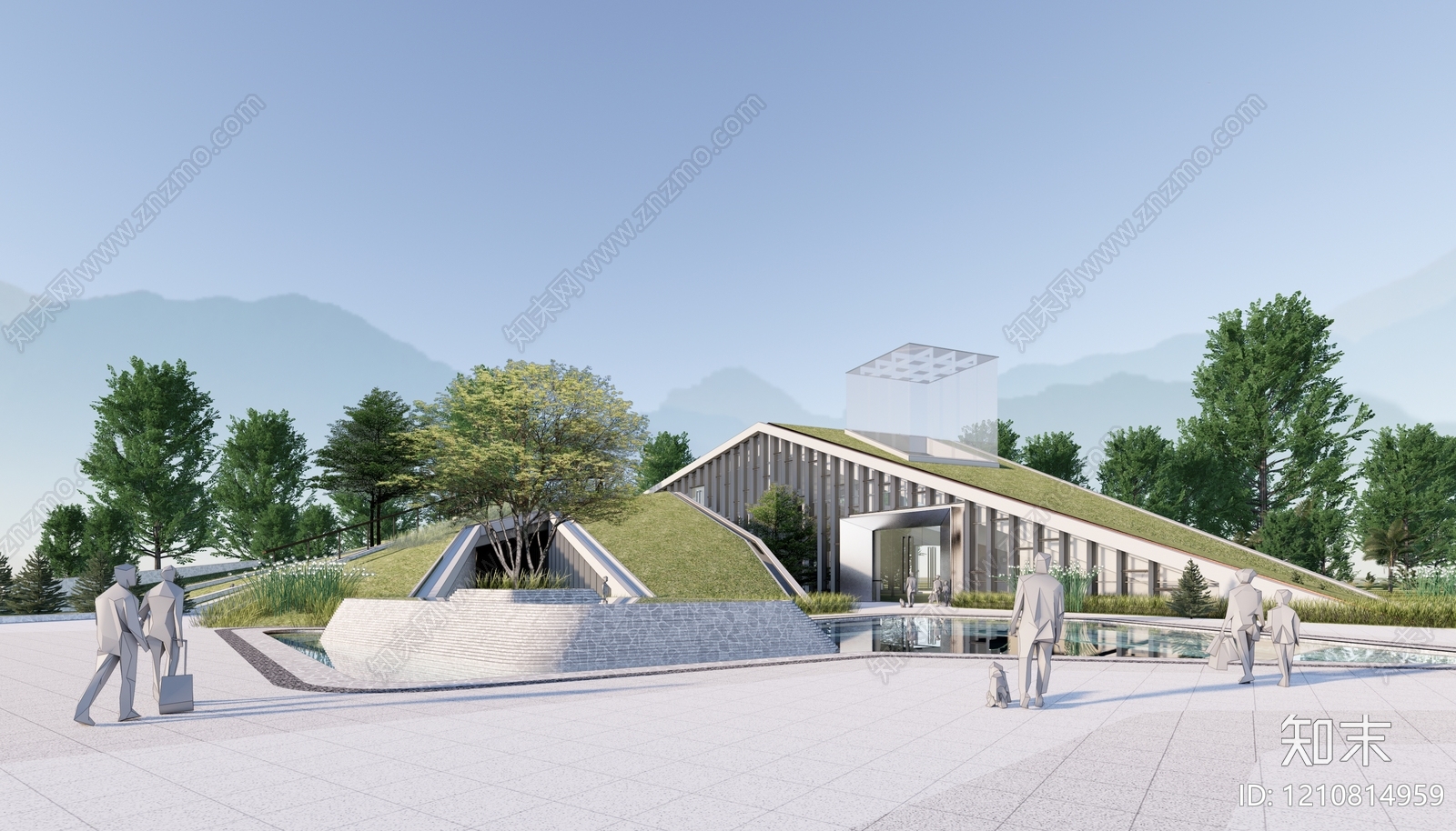 现代小公建SU模型下载【ID:1210814959】