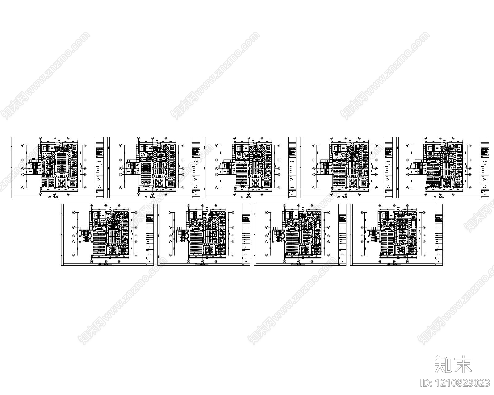 现代培训中心施工图下载【ID:1210823023】