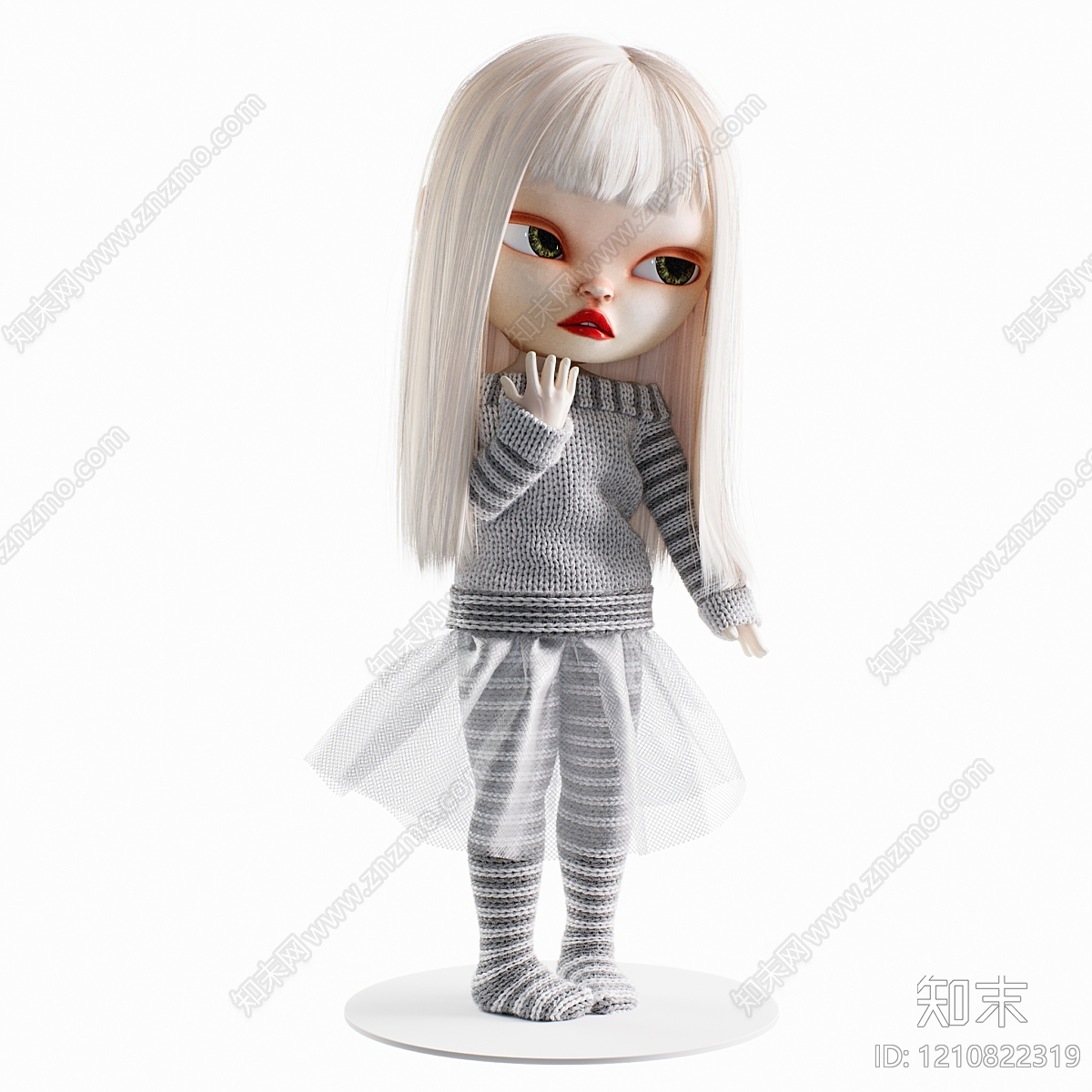 现代简约雕塑摆件3D模型下载【ID:1210822319】