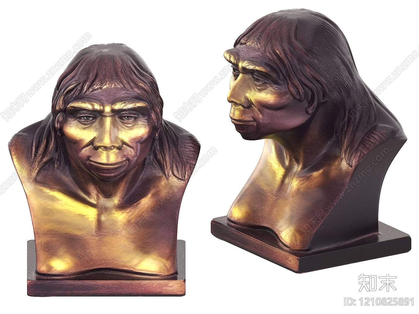 复古雕塑摆件3D模型下载【ID:1210825891】