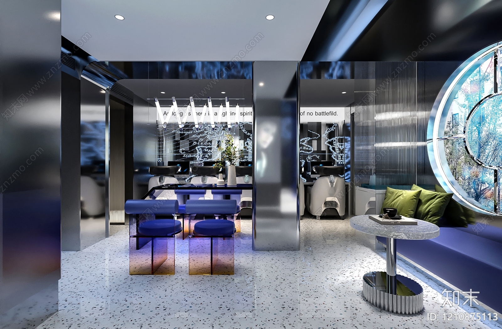 未来感网吧网咖3D模型下载【ID:1210875113】