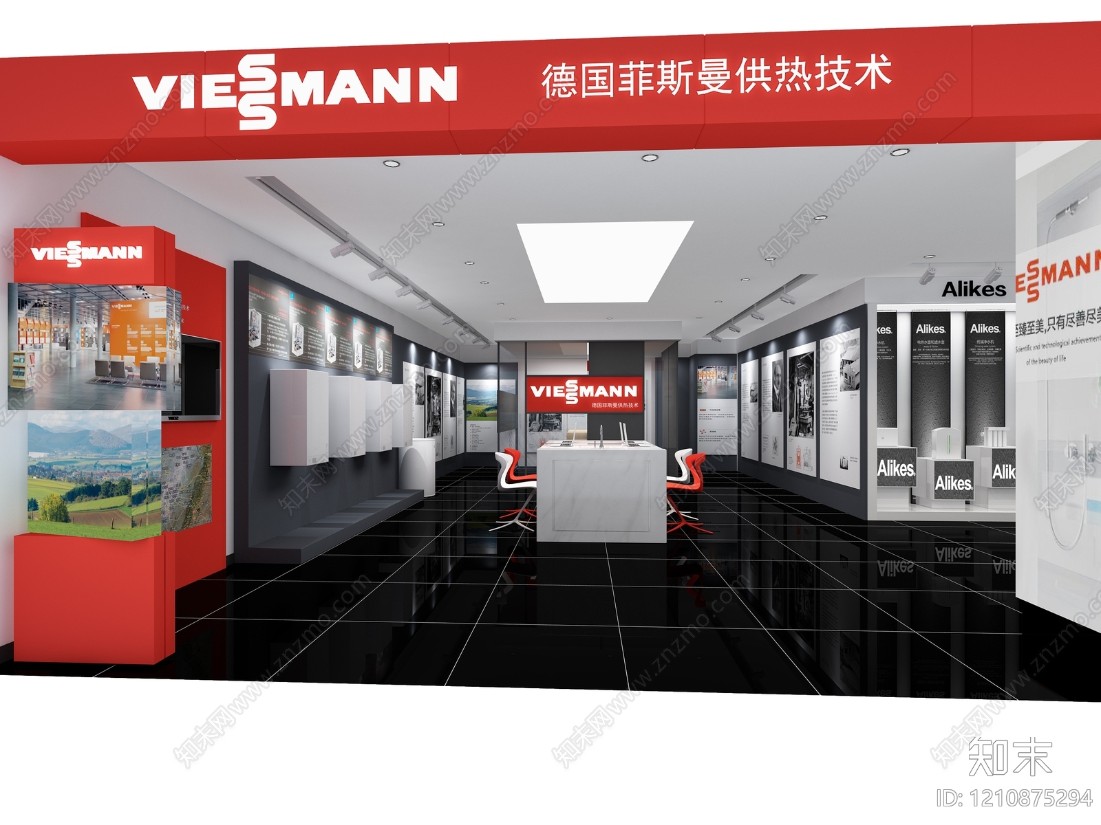 现代简约其他家居建材展厅3D模型下载【ID:1210875294】