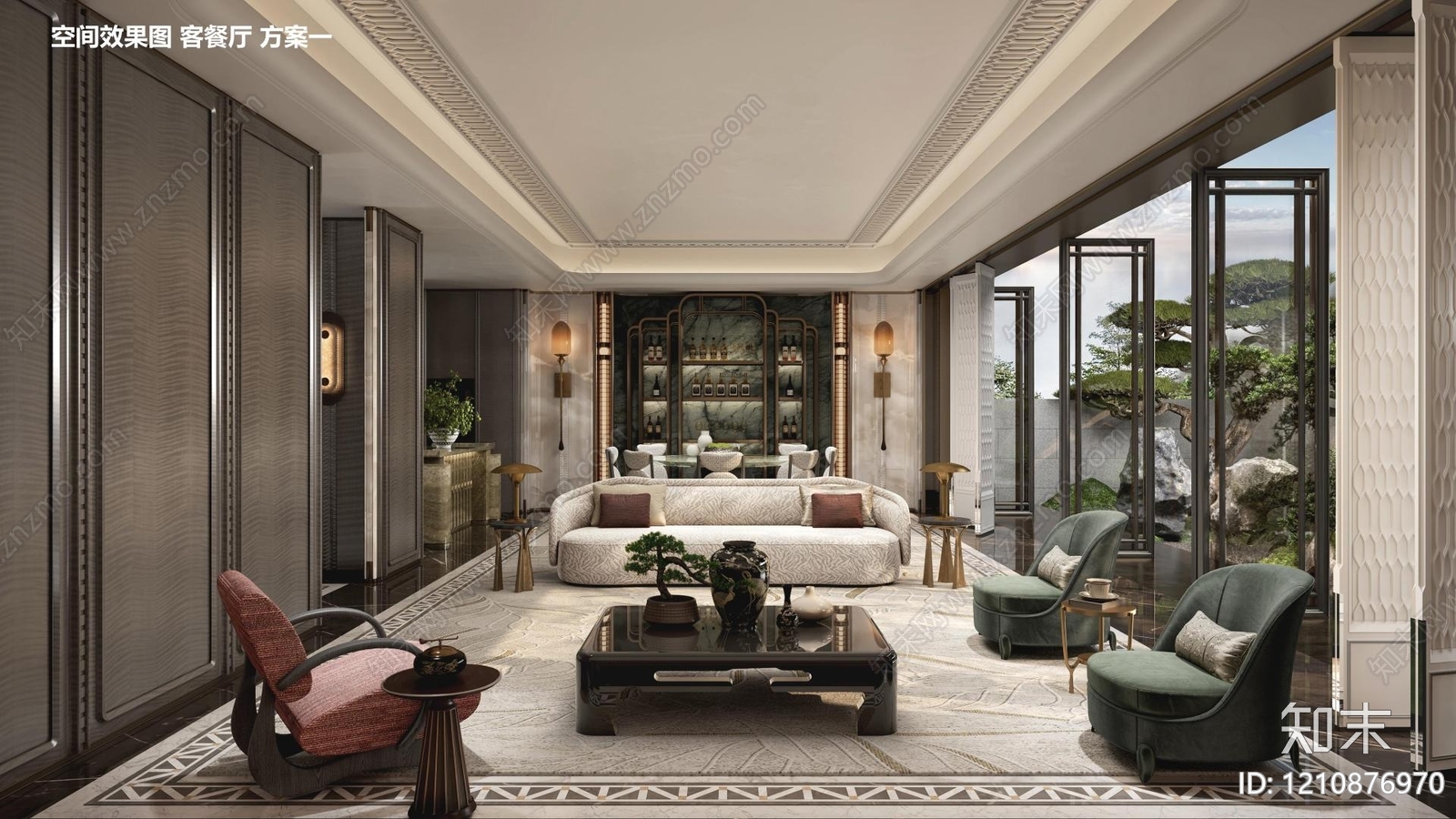 轻奢欧式样板间下载【ID:1210876970】