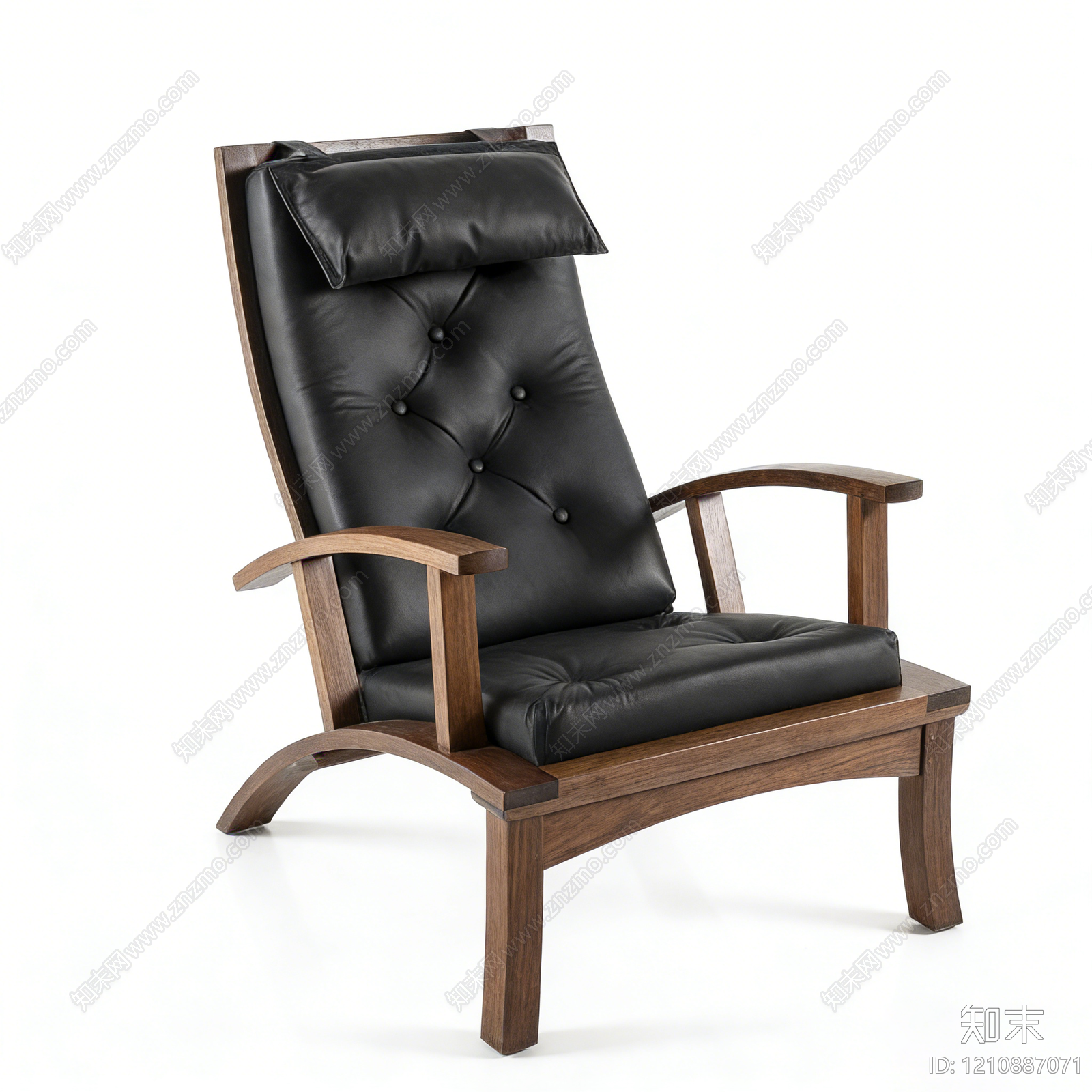 新中式休闲椅3D模型下载【ID:1210887071】