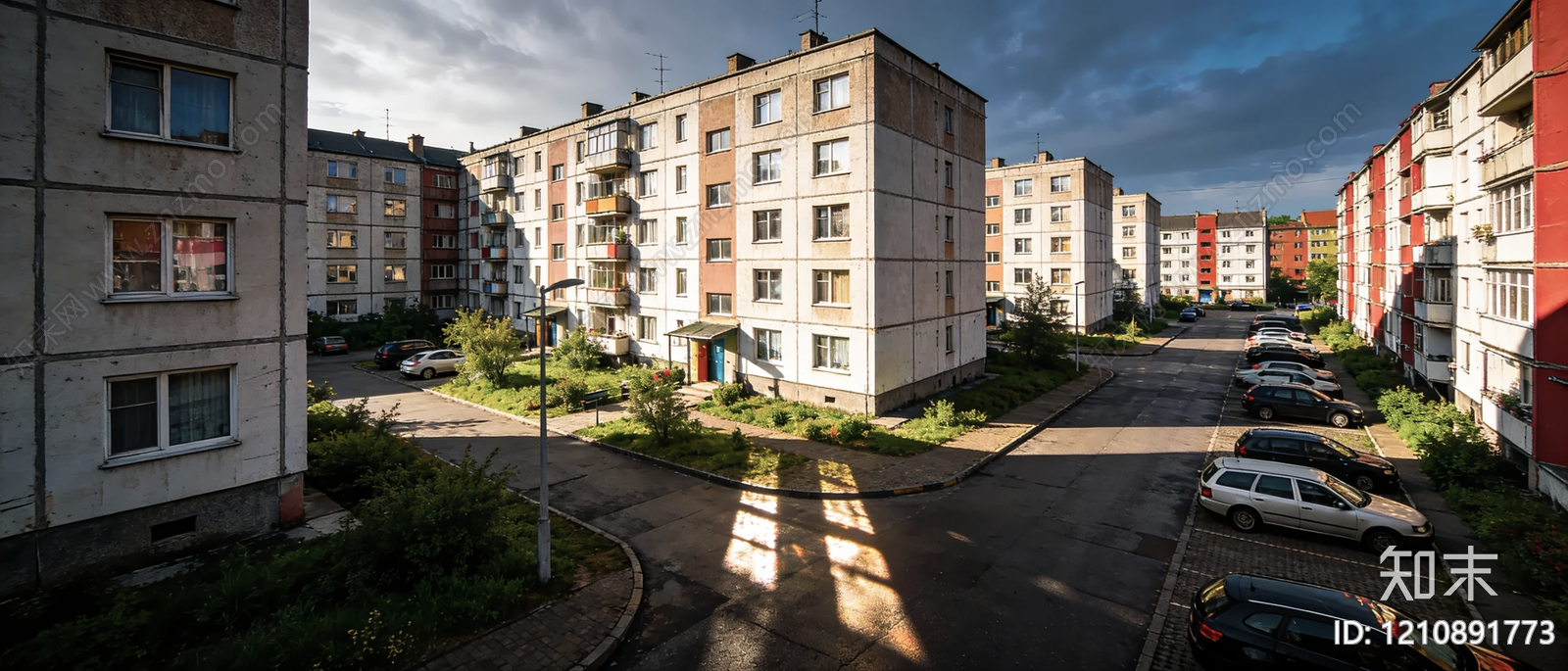 现代小区HDR贴图下载【ID:1210891773】