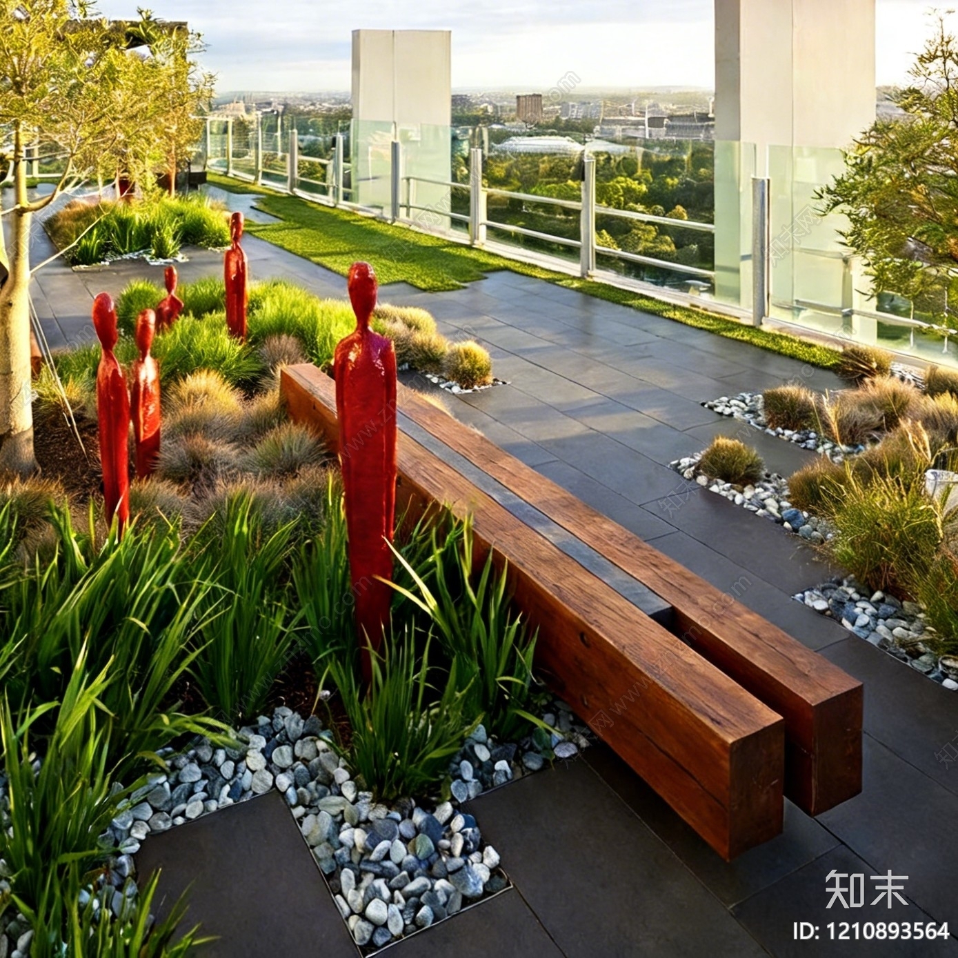 现代原木座凳图库施工图下载【ID:1210893564】