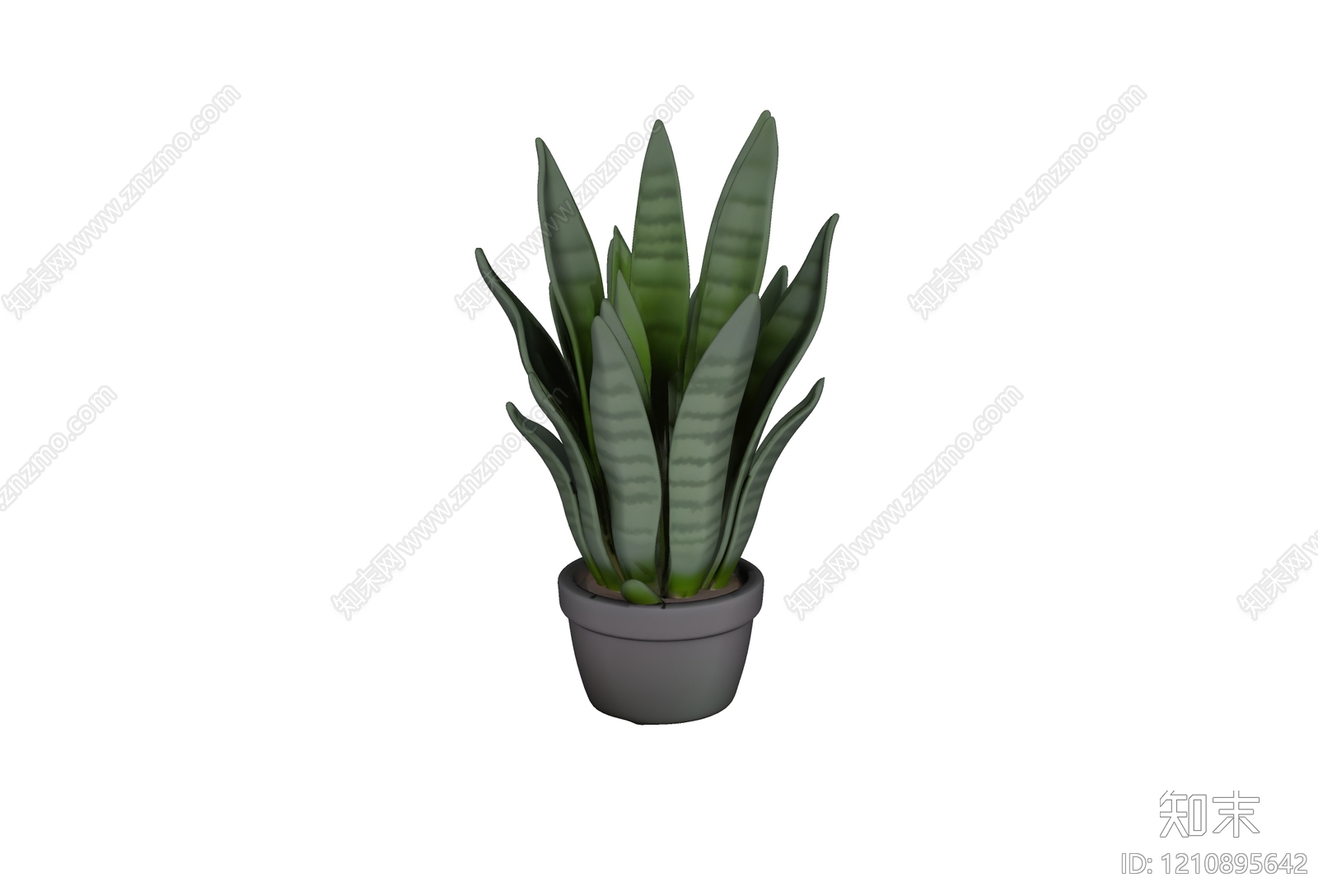 极简盆栽SU模型下载【ID:1210895642】