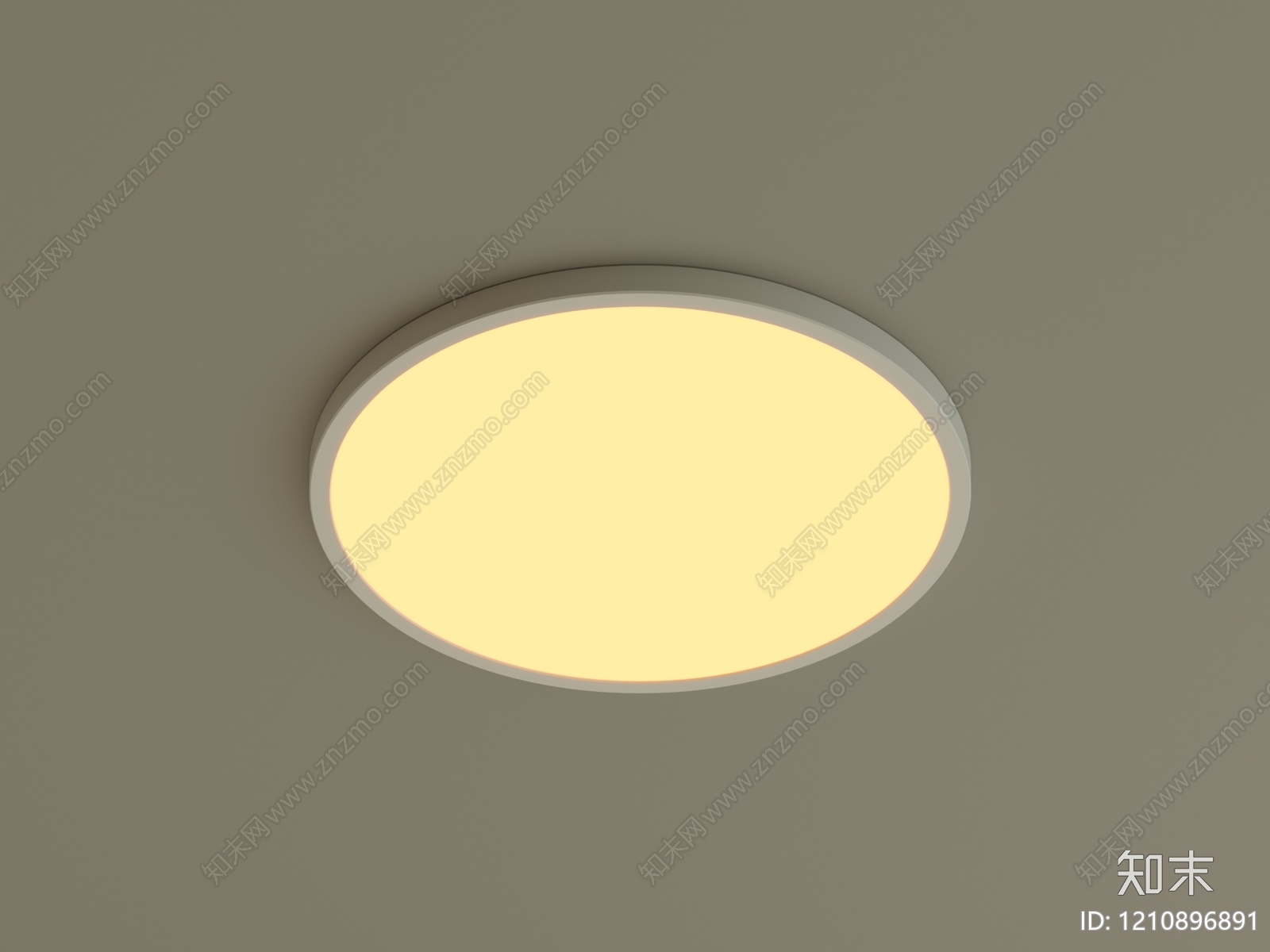 极简儿童房吸顶灯3D模型下载【ID:1210896891】