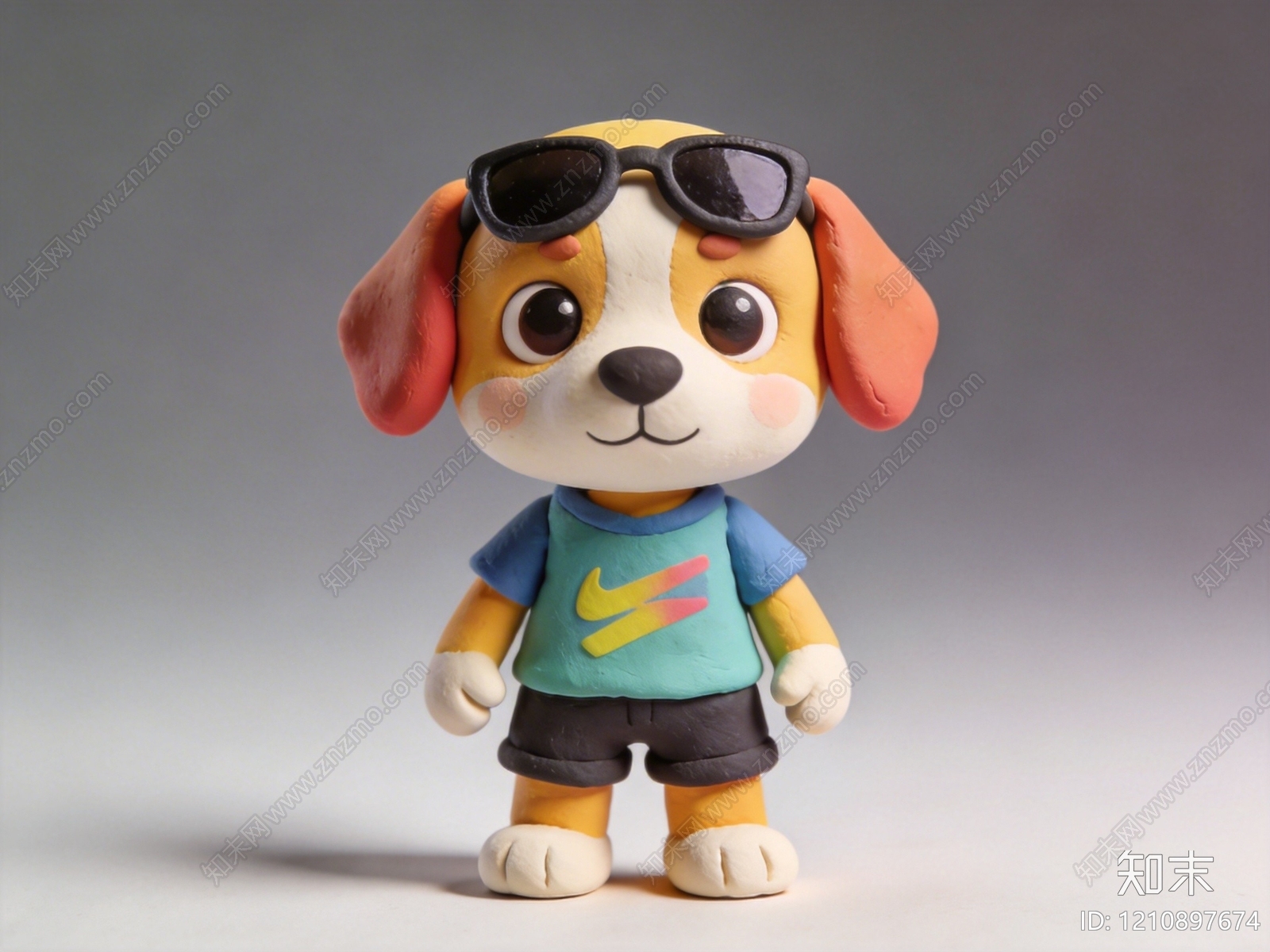 黏土卡通风格虚拟人物SU模型下载【ID:1210897674】