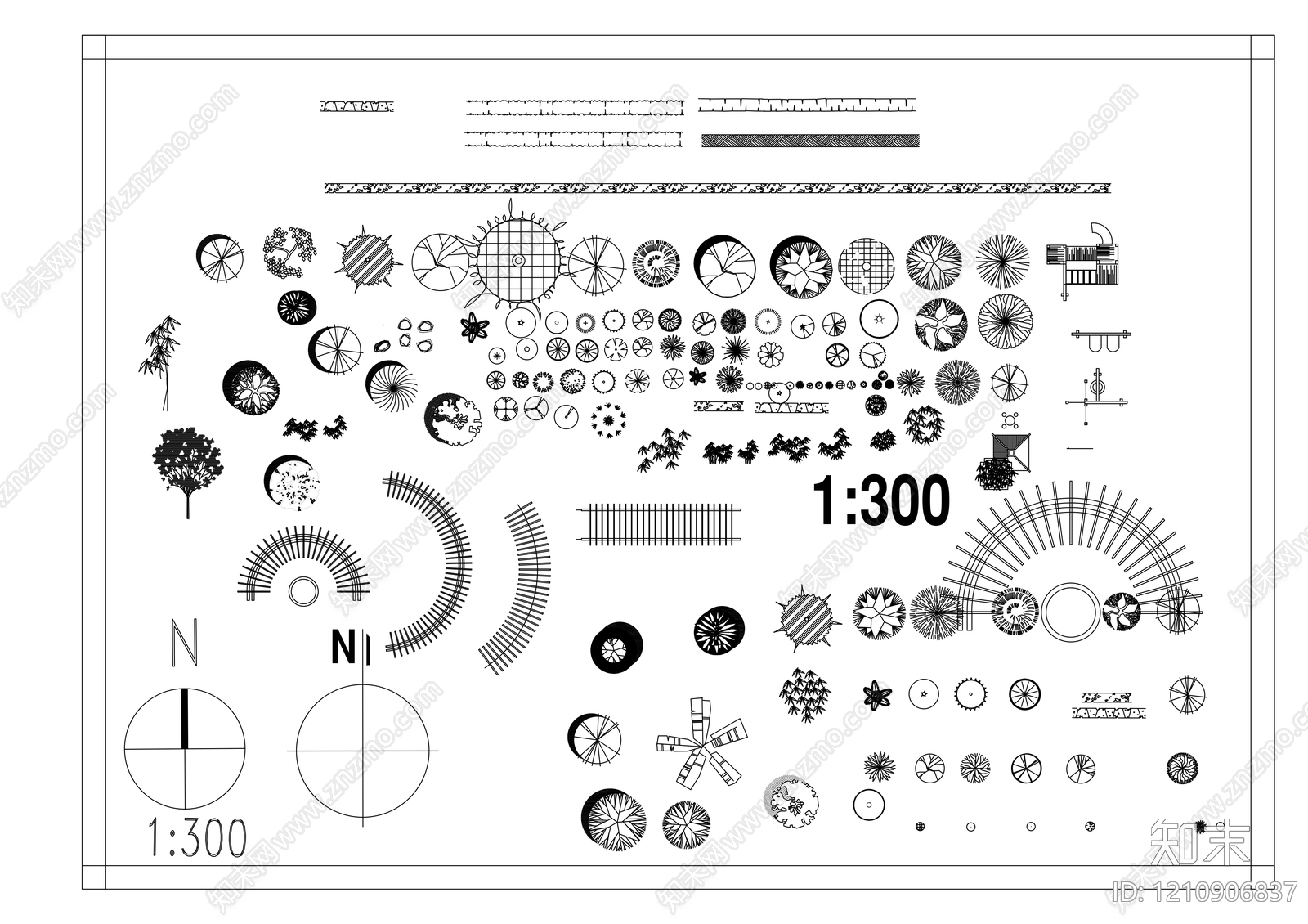 植物图例库施工图下载【ID:1210906837】