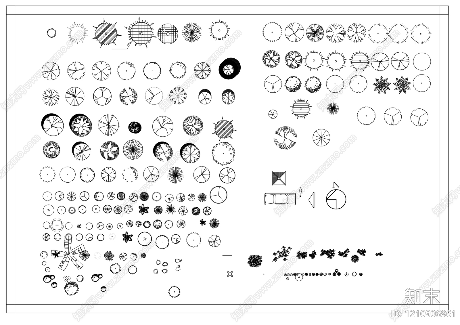 植物图例库施工图下载【ID:1210906961】