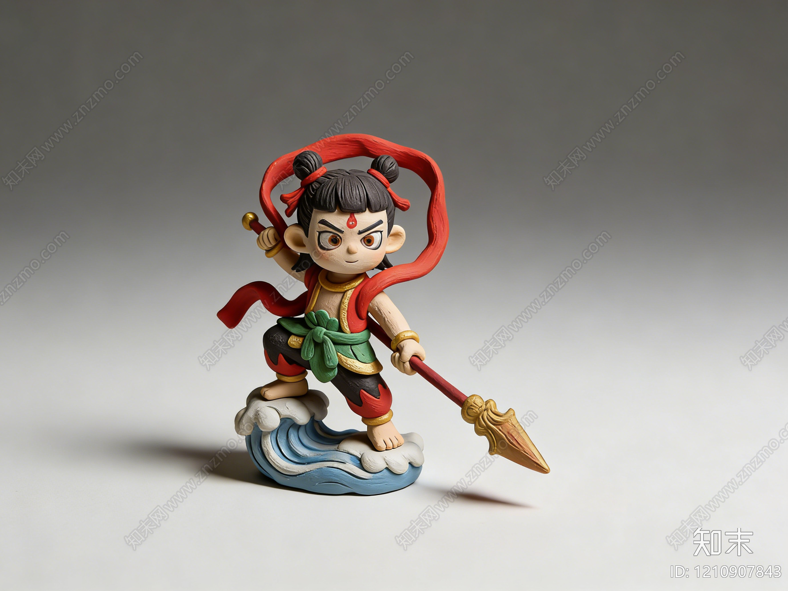 新中式卡通雕塑摆件SU模型下载【ID:1210907843】