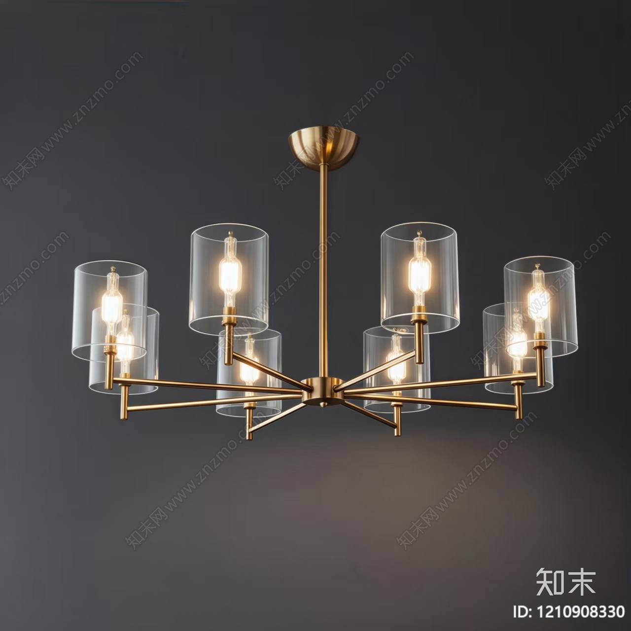 现代简约吊灯SU模型下载【ID:1210908330】