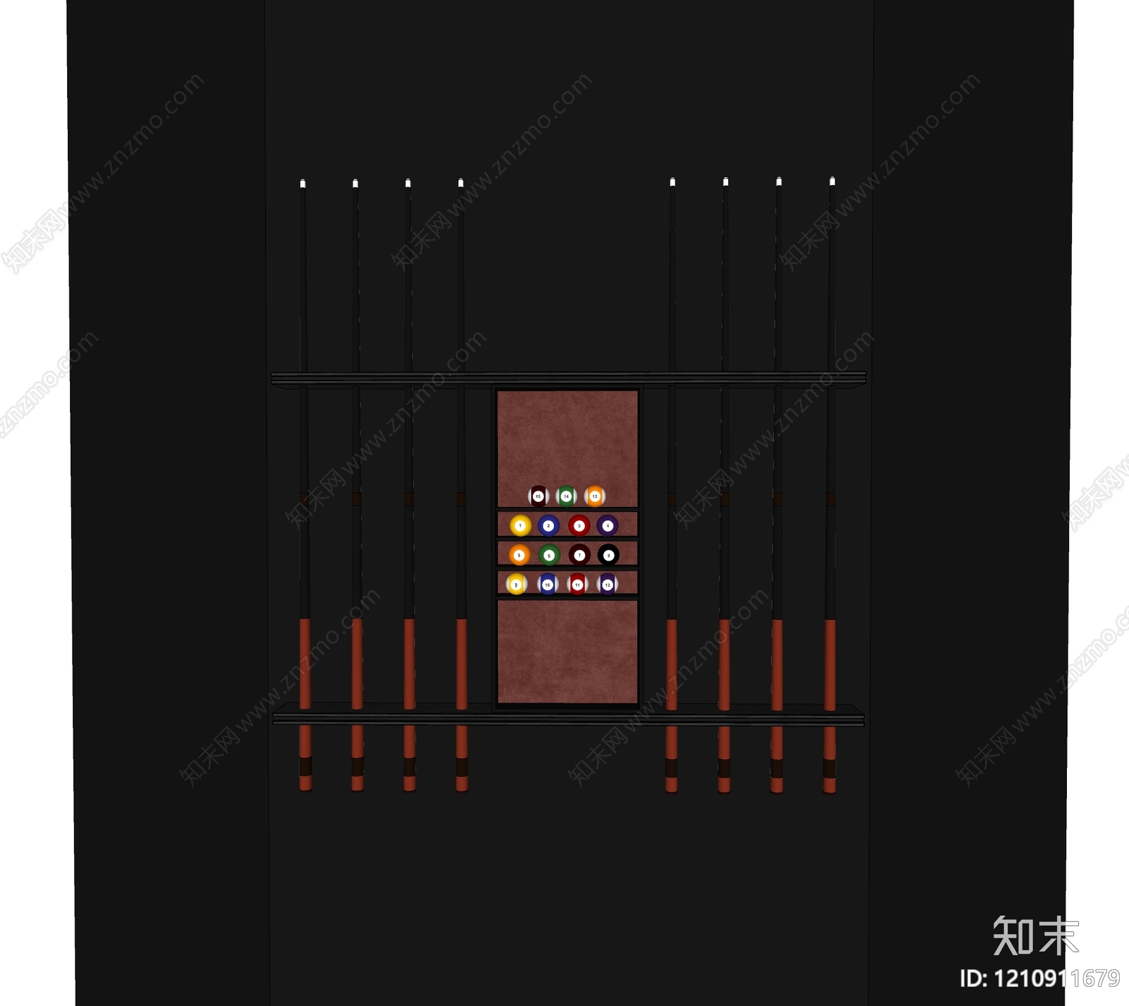 现代简约球类器材SU模型下载【ID:1210911679】