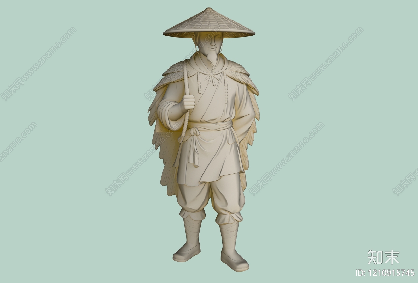 新中式虚拟人物3D模型下载【ID:1210915745】