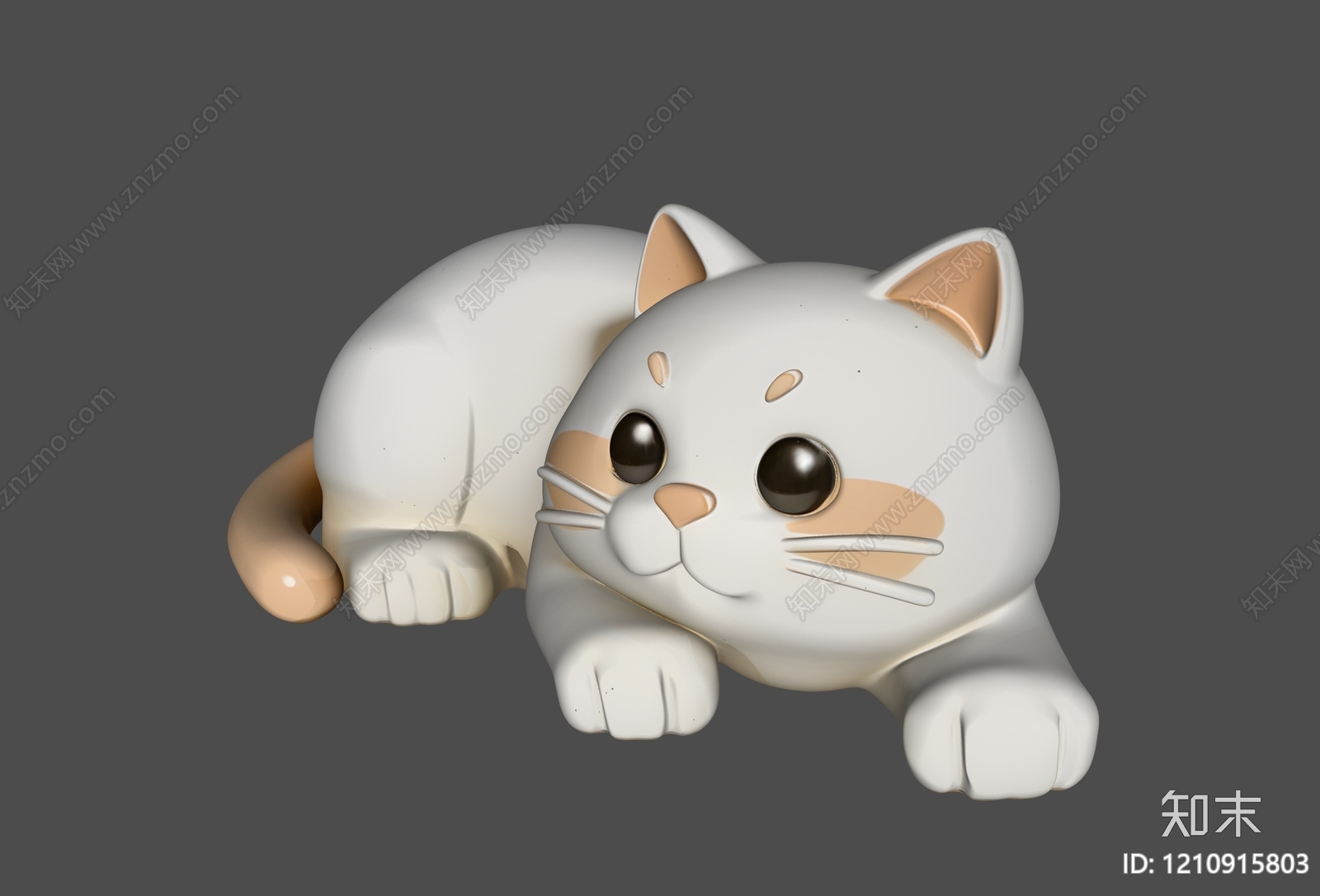 卡通可爱风雕塑摆件3D模型下载【ID:1210915803】