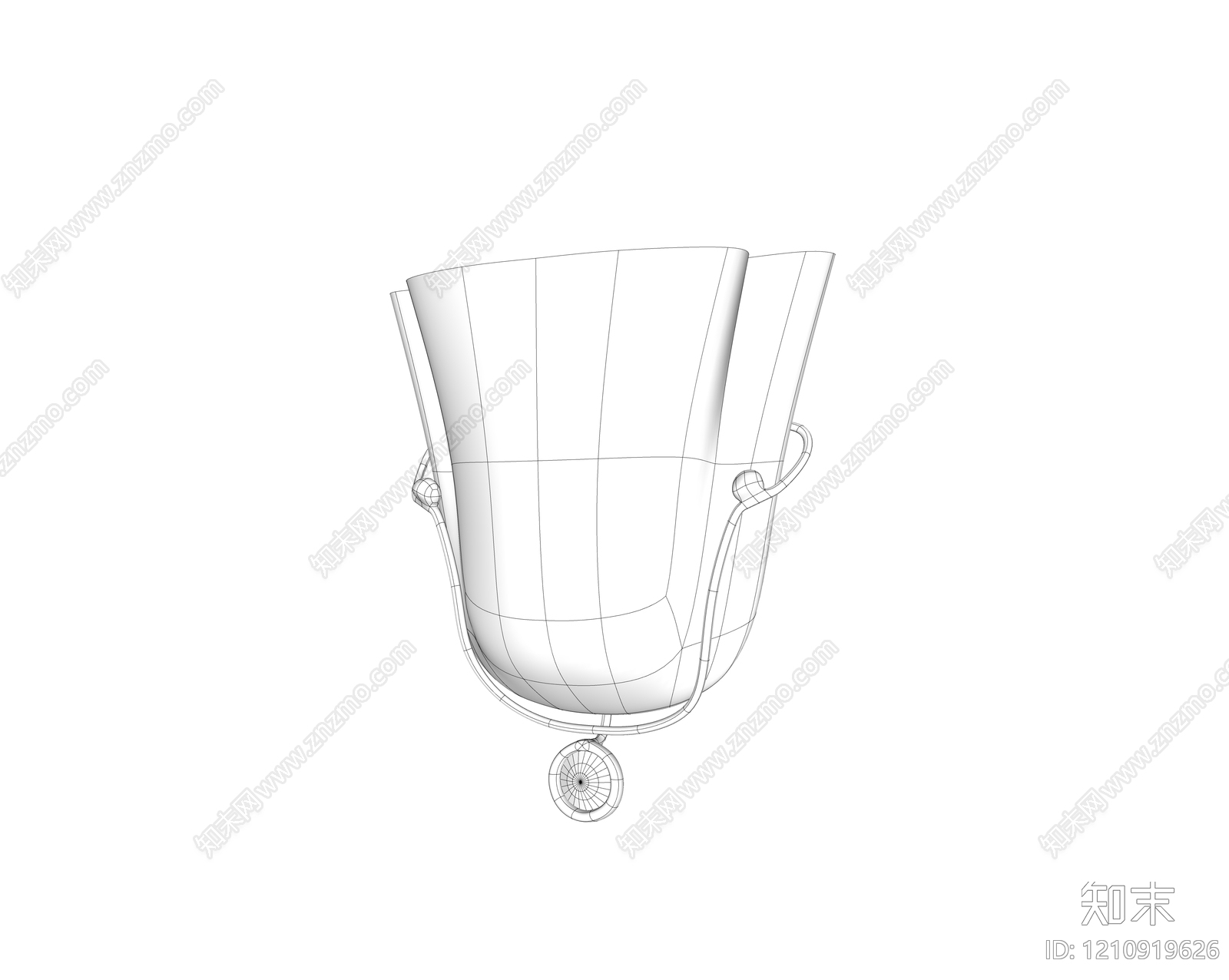 奶油风床头壁灯SU模型下载【ID:1210919626】