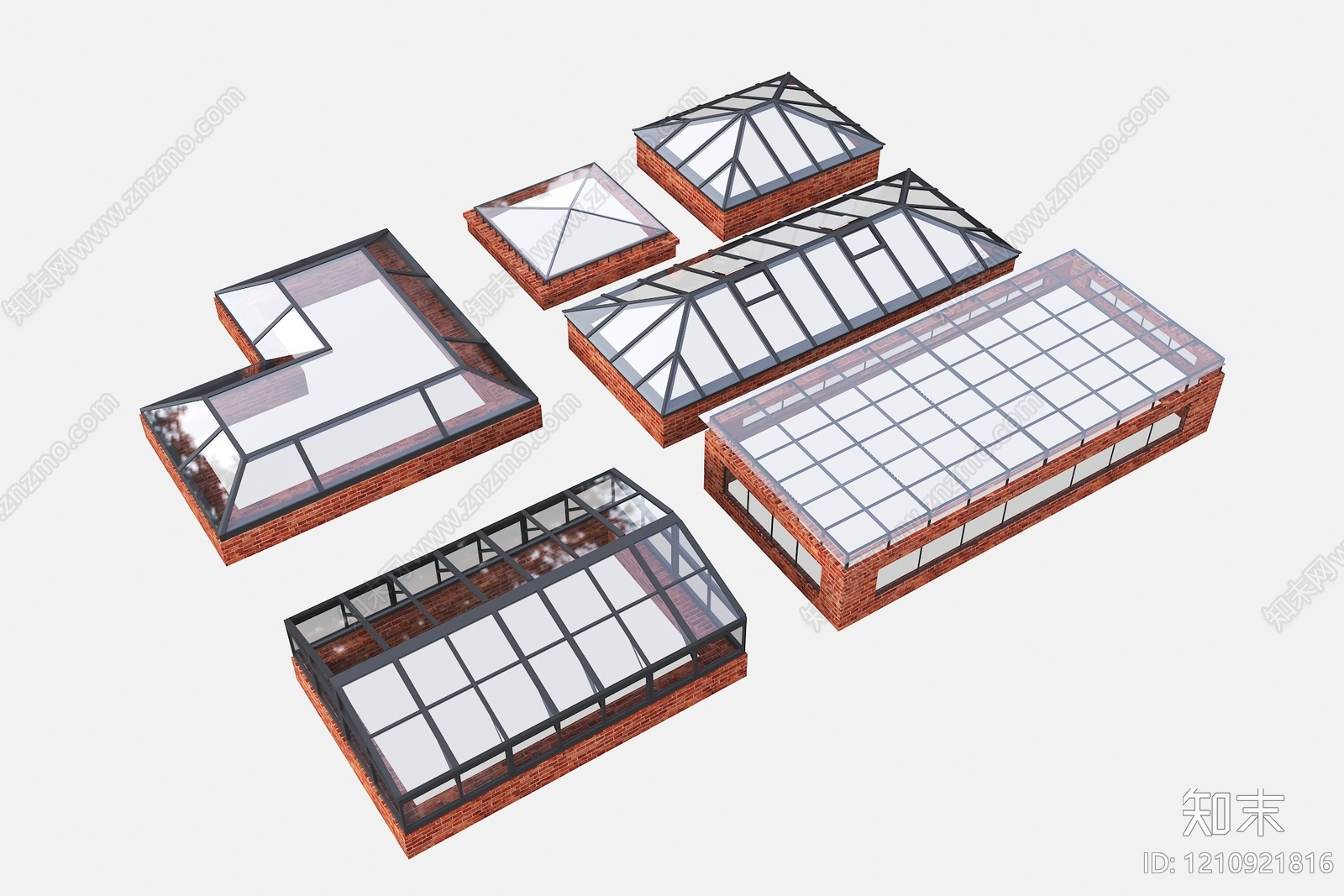 现代主义采光天窗SU模型下载【ID:1210921816】