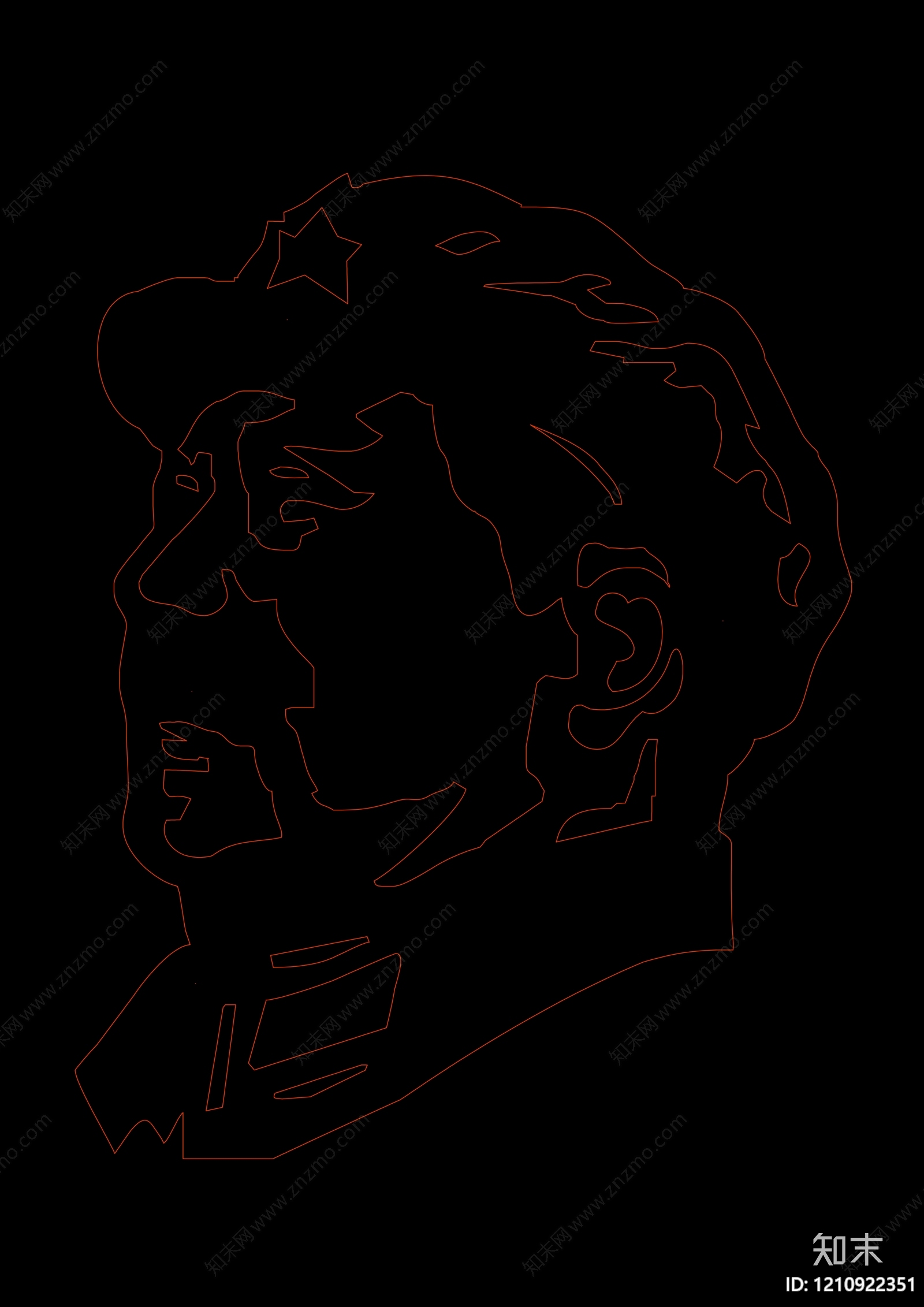 中式人物施工图下载【ID:1210922351】