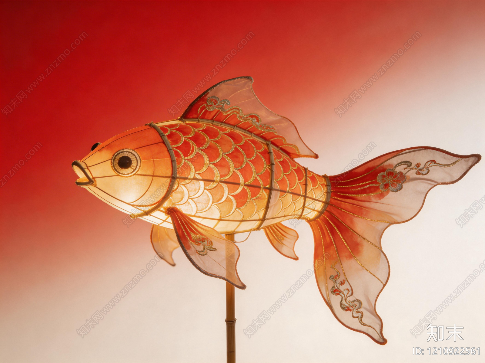 新中式灯笼3D模型下载【ID:1210922561】