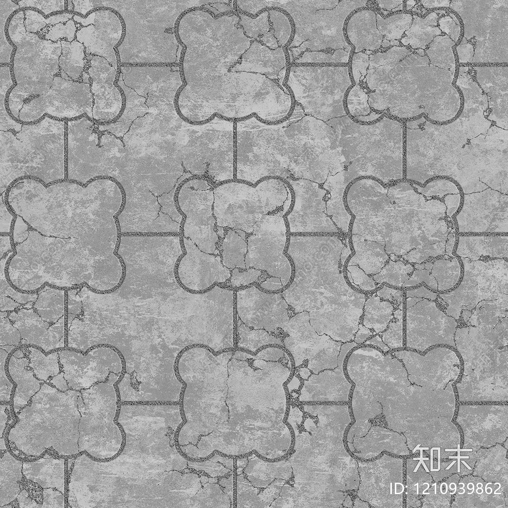 现代植草砖贴图下载【ID:1210939862】