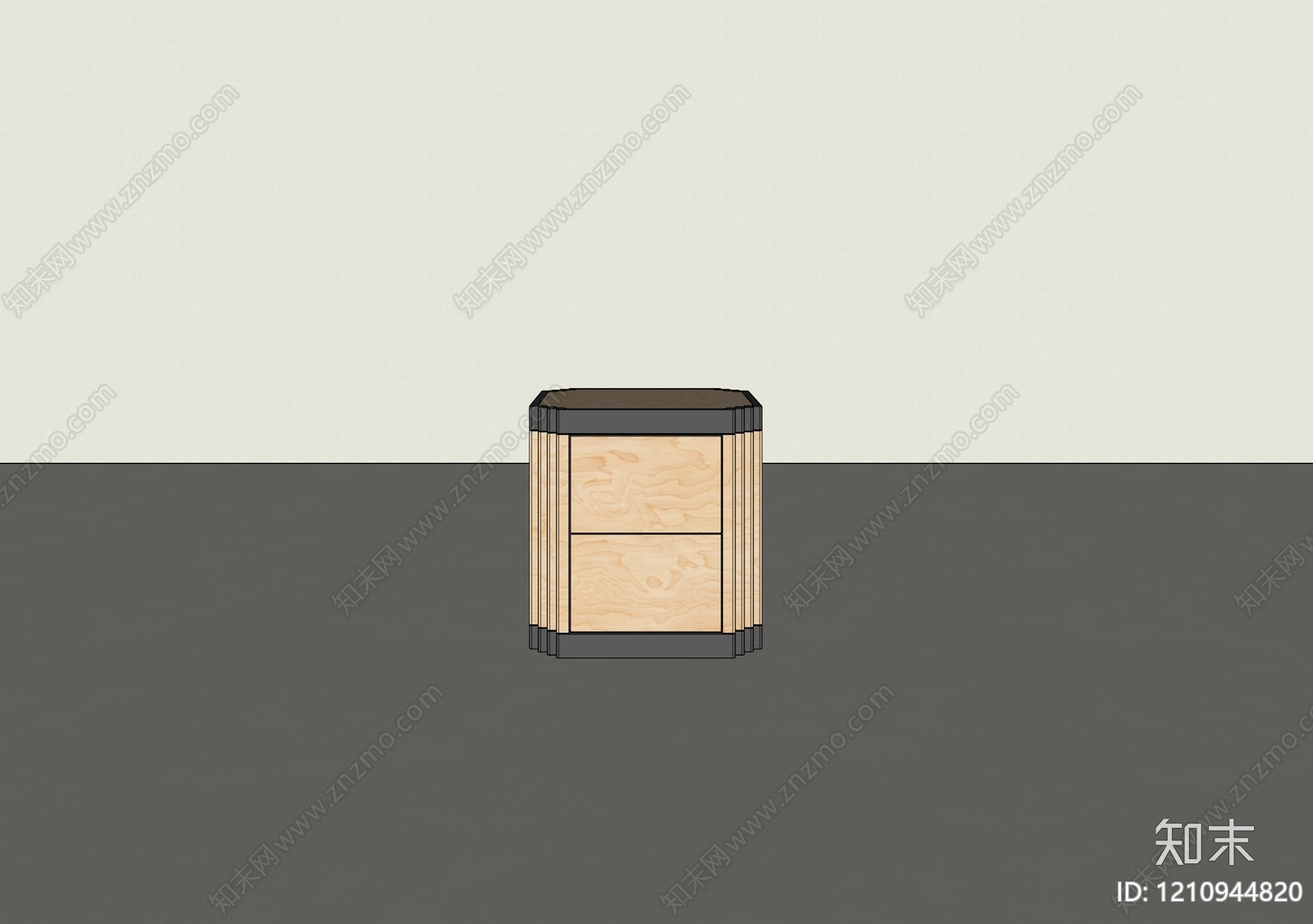 极简床头柜SU模型下载【ID:1210944820】