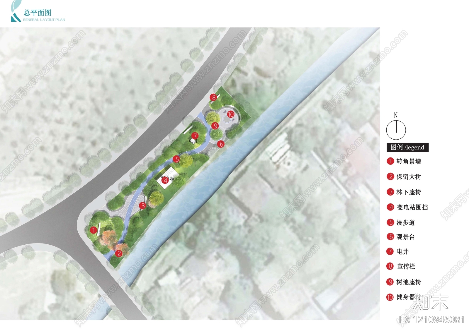 口袋公园cad施工图下载【ID:1210946081】