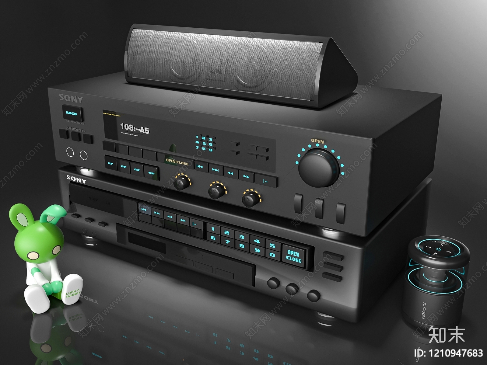 科技复古风舞台音响3D模型下载【ID:1210947683】