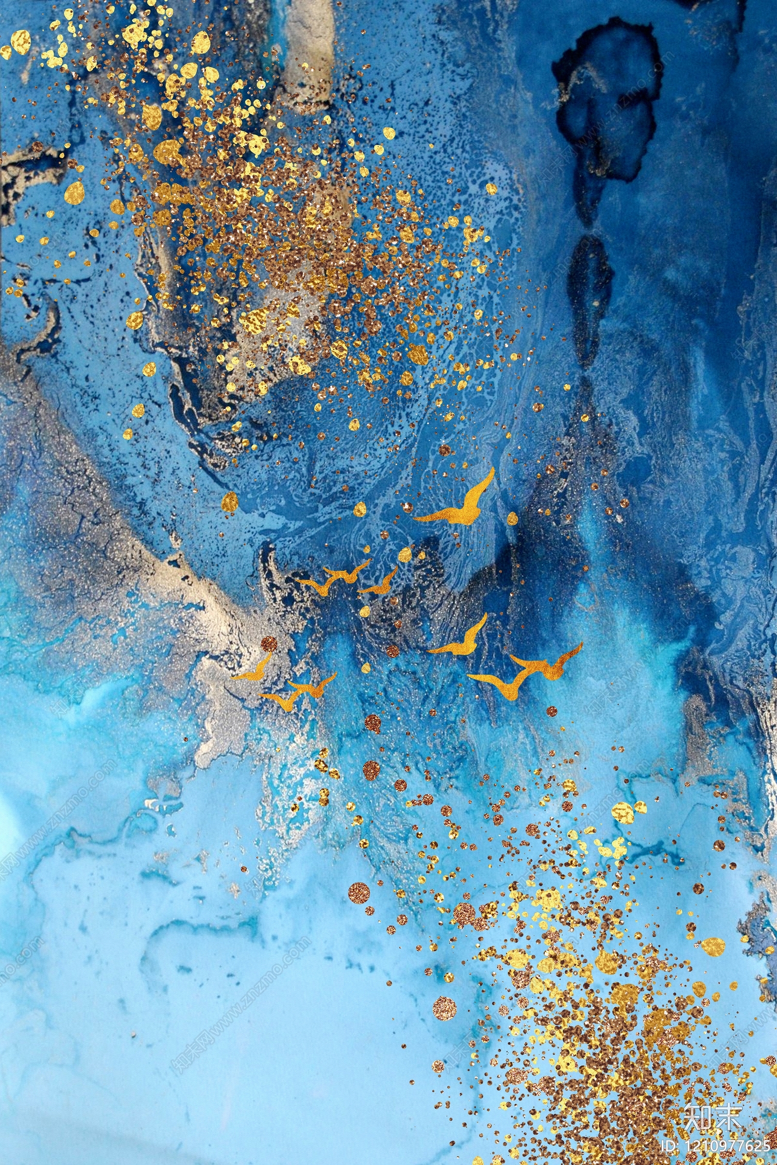 新中式中式抽象画贴图下载【ID:1210977625】