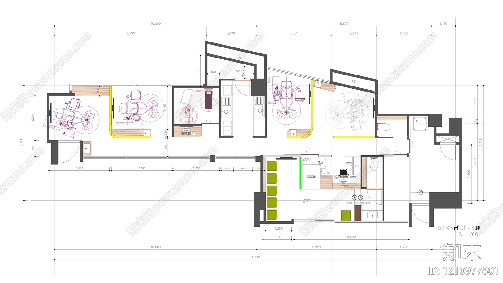 现代医院施工图下载【ID:1210977801】