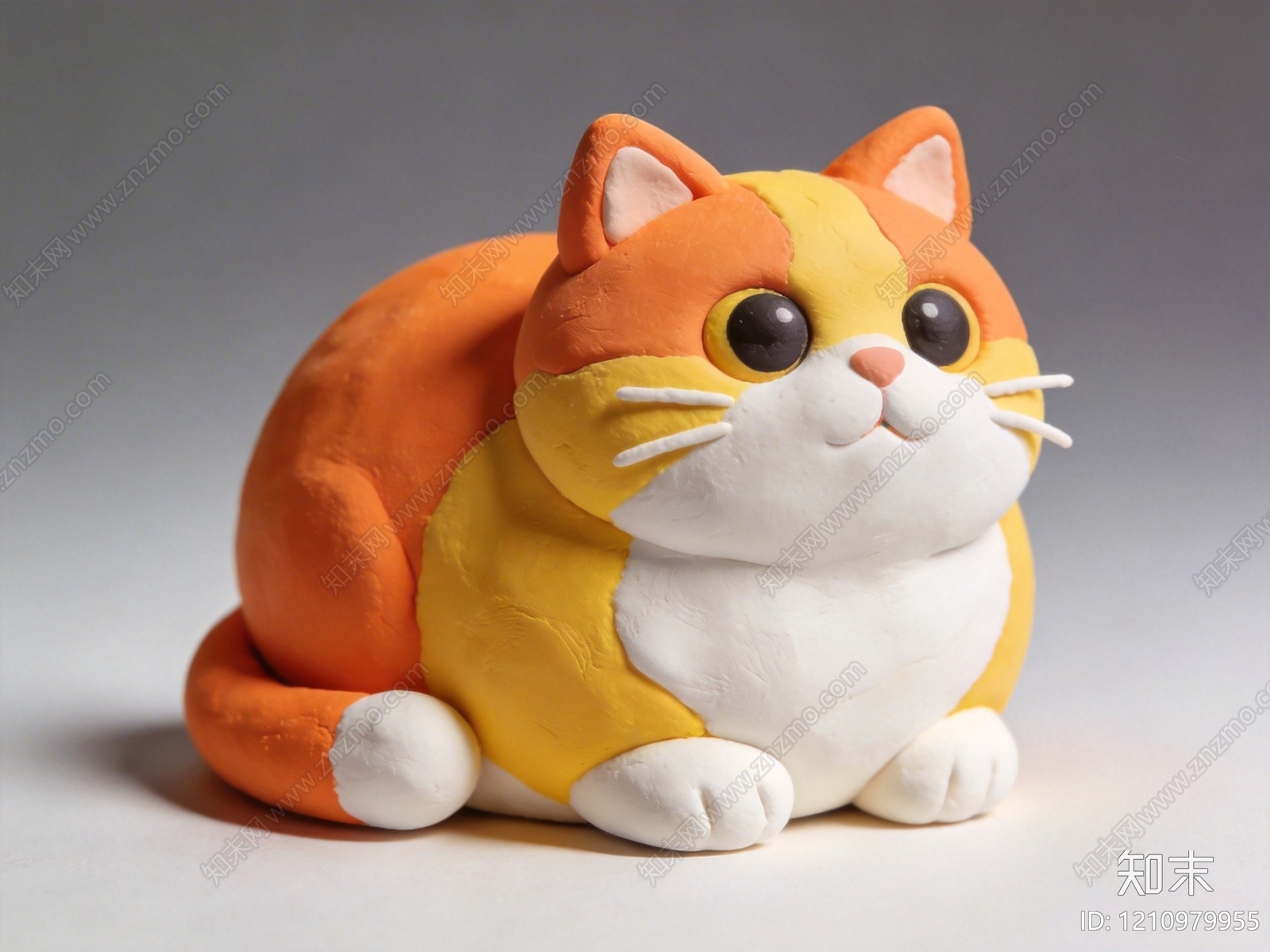 软陶卡通风格雕塑摆件SU模型下载【ID:1210979955】