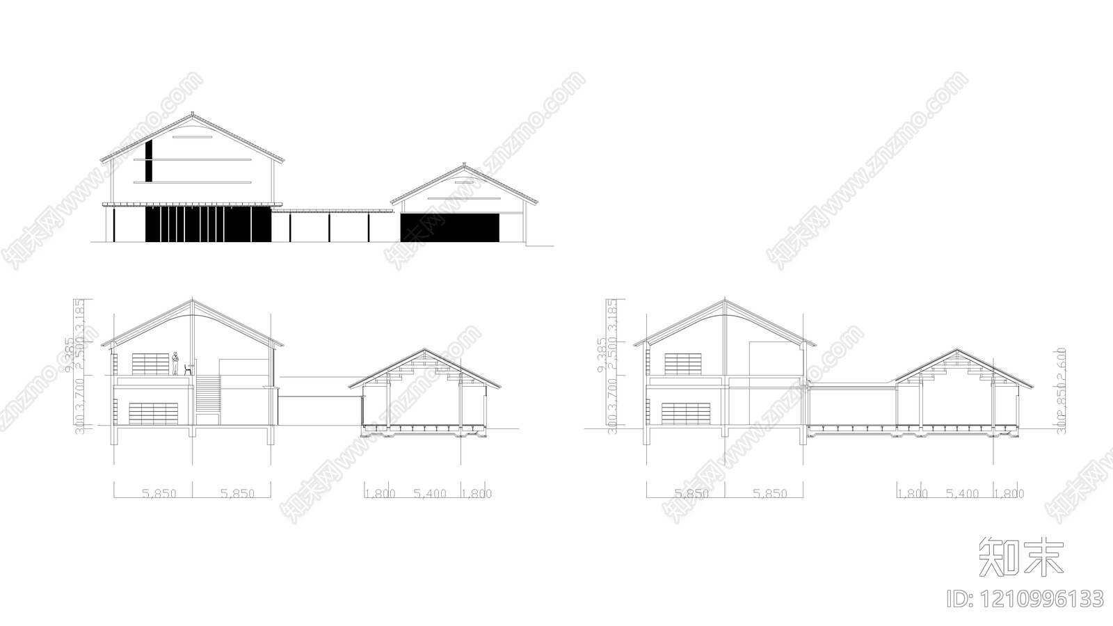 现代商业街施工图下载【ID:1210996133】