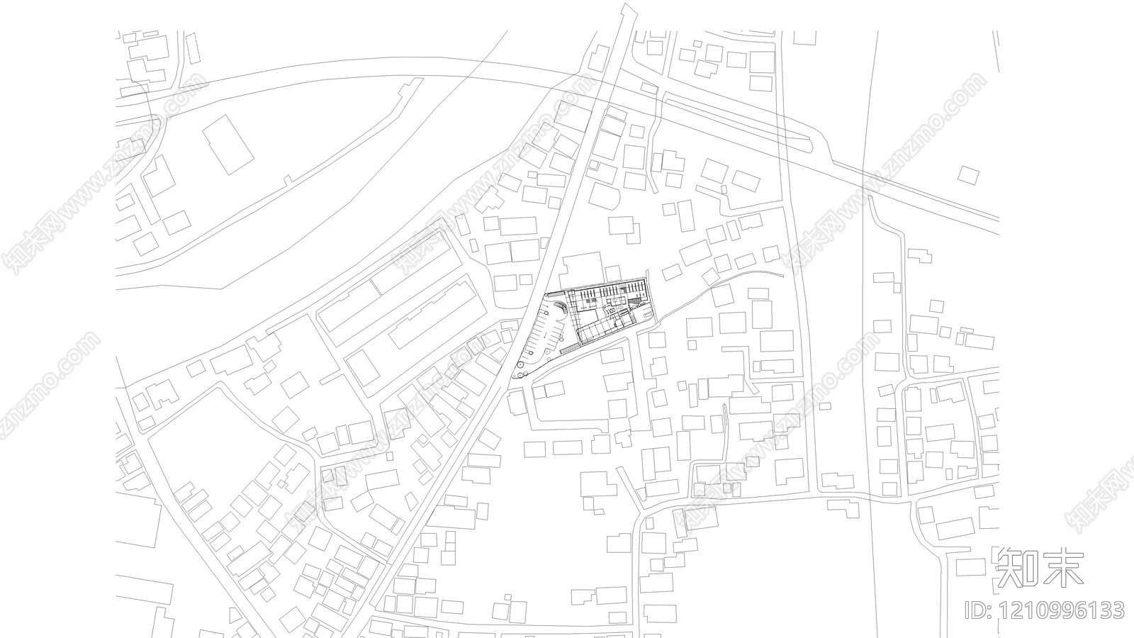 现代商业街cad施工图下载【ID:1210996133】