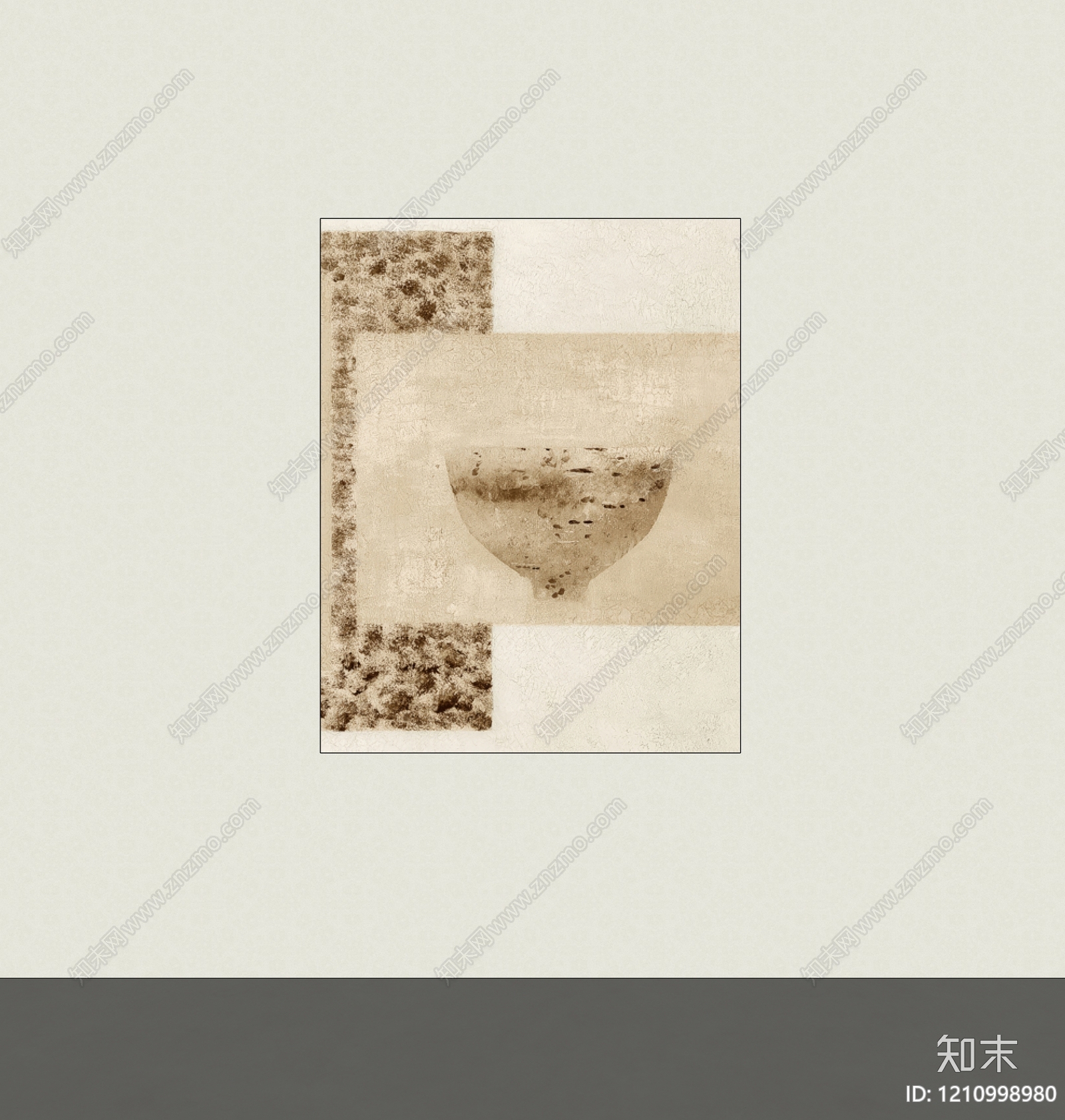 侘寂挂画SU模型下载【ID:1210998980】