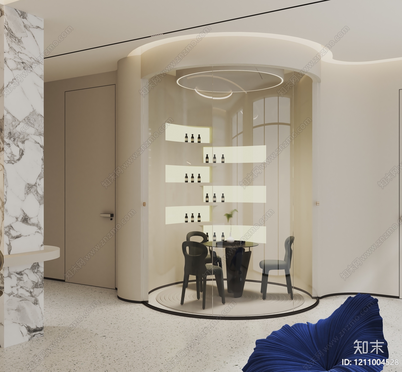奶油风美容院3D模型下载【ID:1211004528】
