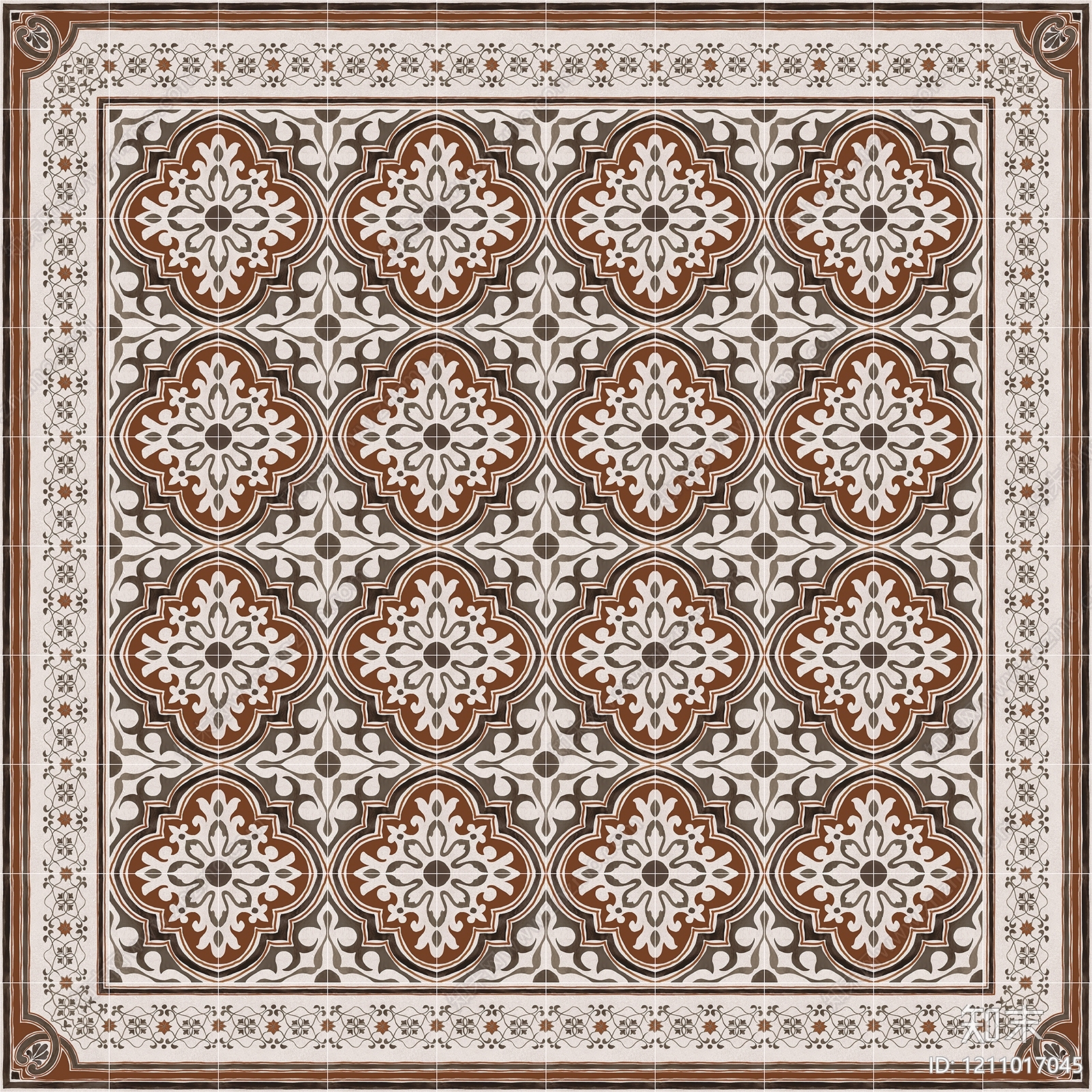 现代花纹砖贴图下载【ID:1211017045】