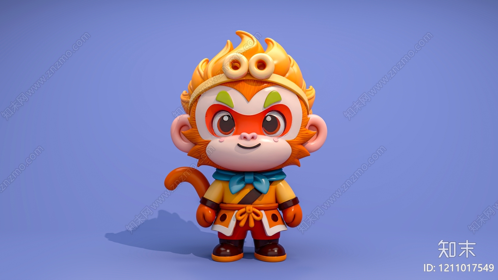 Q版卡通虚拟人物3D模型下载【ID:1211017549】