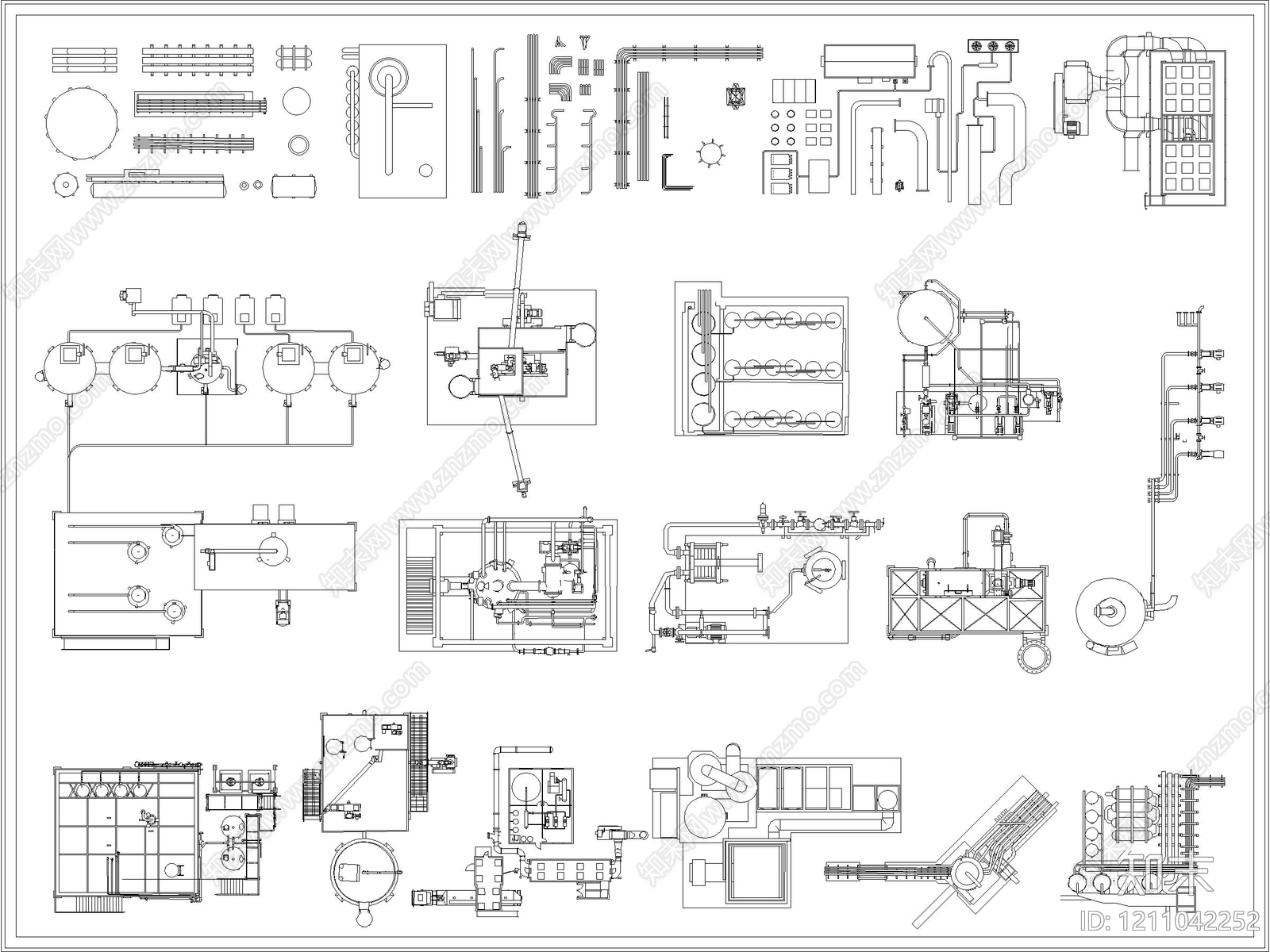 现代新中式综合器材设备图库施工图下载【ID:1211042252】