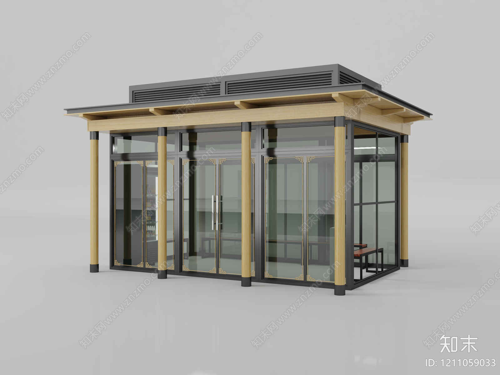 新中式其他公共建筑3D模型下载【ID:1211059033】
